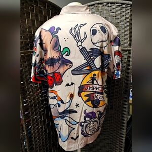 Nightmare before Christmas button down dress shirt